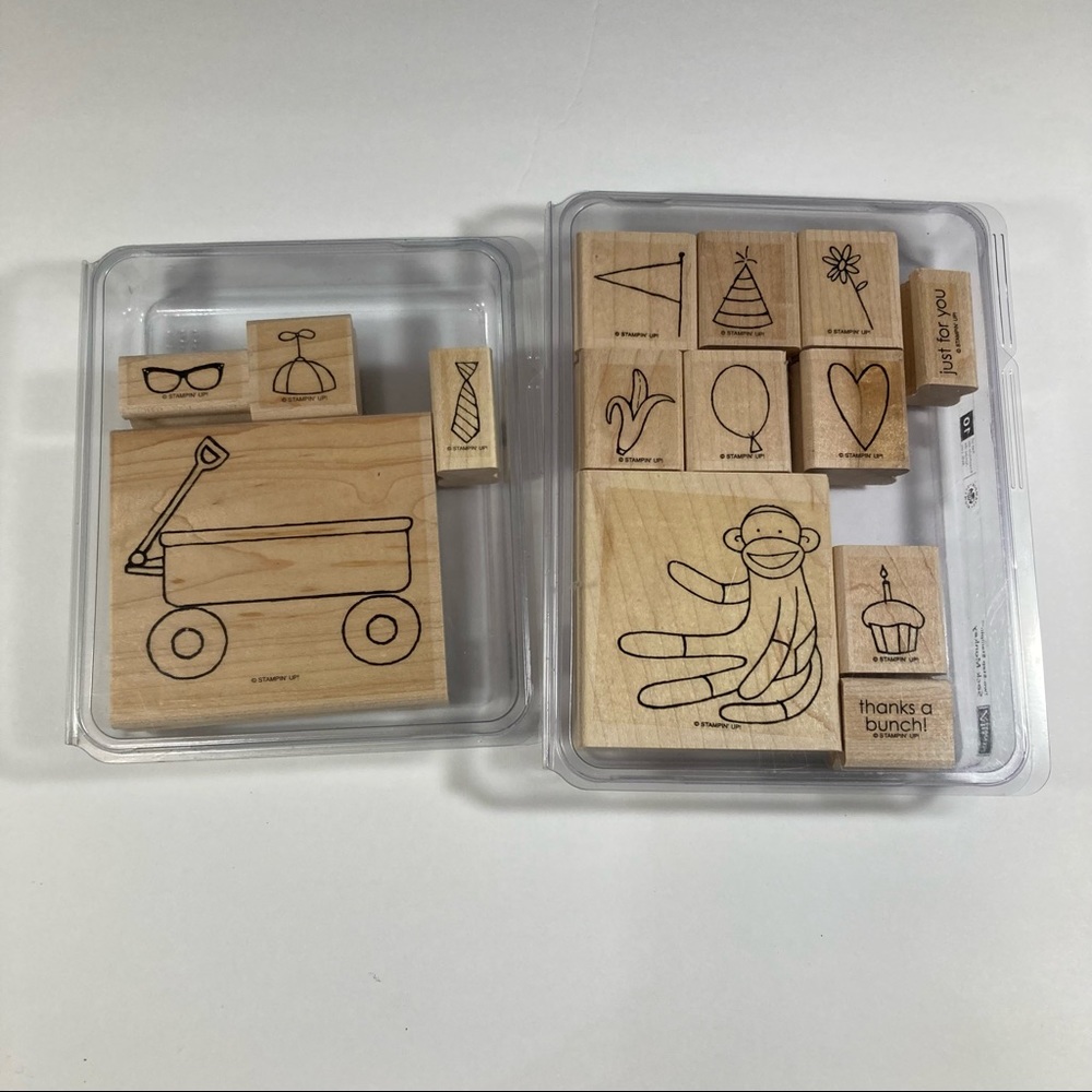 ‘Sock Monkey’ and ‘More Monkey Accessories’ Stampin! Up stamps bundle